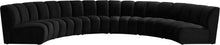 Load image into Gallery viewer, Infinity Black Velvet 6pc. Modular Sectional image