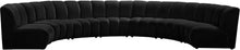 Load image into Gallery viewer, Infinity Black Velvet 7pc. Modular Sectional image