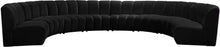 Load image into Gallery viewer, Infinity Black Velvet 8pc. Modular Sectional image