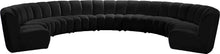 Load image into Gallery viewer, Infinity Black Velvet 9pc. Modular Sectional image