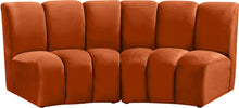 Load image into Gallery viewer, Infinity Cognac Velvet 2pc. Modular Sectional image