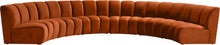 Load image into Gallery viewer, Infinity Cognac Velvet 6pc. Modular Sectional image