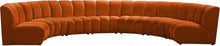 Load image into Gallery viewer, Infinity Cognac Velvet 7pc. Modular Sectional image