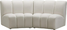 Load image into Gallery viewer, Infinity Cream Velvet 2pc. Modular Sectional image