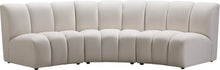 Load image into Gallery viewer, Infinity Cream Velvet 3pc. Modular Sectional image