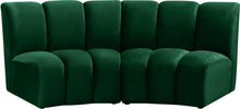 Load image into Gallery viewer, Infinity Green Velvet 2pc. Modular Sectional image