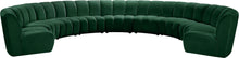 Load image into Gallery viewer, Infinity Green Velvet 9pc. Modular Sectional image