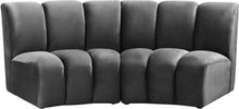 Load image into Gallery viewer, Infinity Grey Velvet 2pc. Modular Sectional image