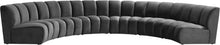 Load image into Gallery viewer, Infinity Grey Velvet 6pc. Modular Sectional image