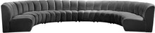 Load image into Gallery viewer, Infinity Grey Velvet 8pc. Modular Sectional image