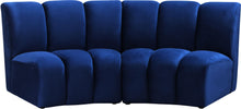 Load image into Gallery viewer, Infinity Navy Velvet 2pc. Modular Sectional image