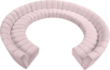 Load image into Gallery viewer, Infinity Pink Velvet 11pc. Modular Sectional image
