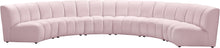 Load image into Gallery viewer, Infinity Pink Velvet 6pc. Modular Sectional image