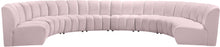 Load image into Gallery viewer, Infinity Pink Velvet 8pc. Modular Sectional image