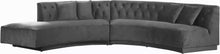 Load image into Gallery viewer, Kenzi Grey Velvet 2pc. Sectional image