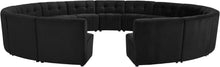 Load image into Gallery viewer, Limitless Black Velvet 15pc. Modular Sectional image