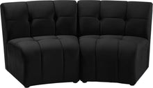 Load image into Gallery viewer, Limitless Black Velvet 2pc. Modular Sectional image