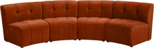 Load image into Gallery viewer, Limitless Cognac Velvet 4pc. Modular Sectional image