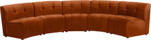 Load image into Gallery viewer, Limitless Cognac Velvet 5pc. Modular Sectional image