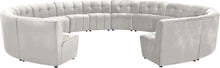 Load image into Gallery viewer, Limitless Cream Velvet 14pc. Modular Sectional image
