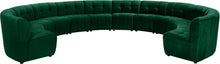 Load image into Gallery viewer, Limitless Green Velvet 12pc. Modular Sectional image