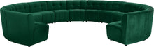 Load image into Gallery viewer, Limitless Green Velvet 13pc. Modular Sectional image
