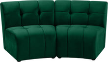 Load image into Gallery viewer, Limitless Green Velvet 2pc. Modular Sectional image