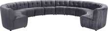 Load image into Gallery viewer, Limitless Grey Velvet 12pc. Modular Sectional image