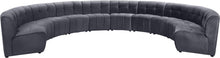 Load image into Gallery viewer, Limitless Grey Velvet 10pc. Modular Sectional image