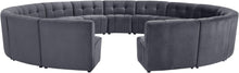 Load image into Gallery viewer, Limitless Grey Velvet 15pc. Modular Sectional image