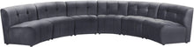 Load image into Gallery viewer, Limitless Grey Velvet 6pc. Modular Sectional image