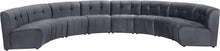 Load image into Gallery viewer, Limitless Grey Velvet 8pc. Modular Sectional image