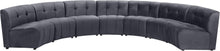 Load image into Gallery viewer, Limitless Grey Velvet 7pc. Modular Sectional image
