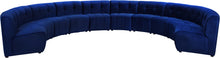 Load image into Gallery viewer, Limitless Navy Velvet 10pc. Modular Sectional image