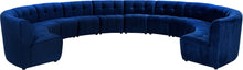 Load image into Gallery viewer, Limitless Navy Velvet 12pc. Modular Sectional image