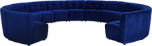 Load image into Gallery viewer, Limitless Navy Velvet 13pc. Modular Sectional image