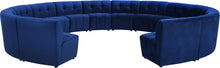 Load image into Gallery viewer, Limitless Navy Velvet 14pc. Modular Sectional image