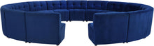 Load image into Gallery viewer, Limitless Navy Velvet 15pc. Modular Sectional image
