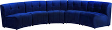 Load image into Gallery viewer, Limitless Navy Velvet 5pc. Modular Sectional image