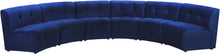 Load image into Gallery viewer, Limitless Navy Velvet 6pc. Modular Sectional image