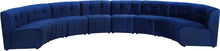 Load image into Gallery viewer, Limitless Navy Velvet 8pc. Modular Sectional image
