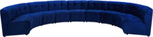 Load image into Gallery viewer, Limitless Navy Velvet 9pc. Modular Sectional image