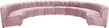 Load image into Gallery viewer, Limitless Pink Velvet 10pc. Modular Sectional image