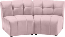 Load image into Gallery viewer, Limitless Pink Velvet 2pc. Modular Sectional image
