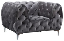Load image into Gallery viewer, Mercer Grey Velvet Chair image