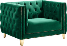 Load image into Gallery viewer, Michelle Green Velvet Chair image