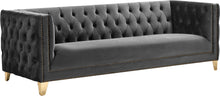 Load image into Gallery viewer, Michelle Grey Velvet Sofa image