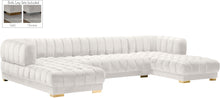 Load image into Gallery viewer, Gwen Cream Velvet 3pc. Sectional (3 Boxes) image