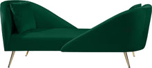 Load image into Gallery viewer, Nolan Green Velvet Chaise image