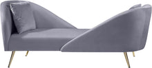 Load image into Gallery viewer, Nolan Grey Velvet Chaise image